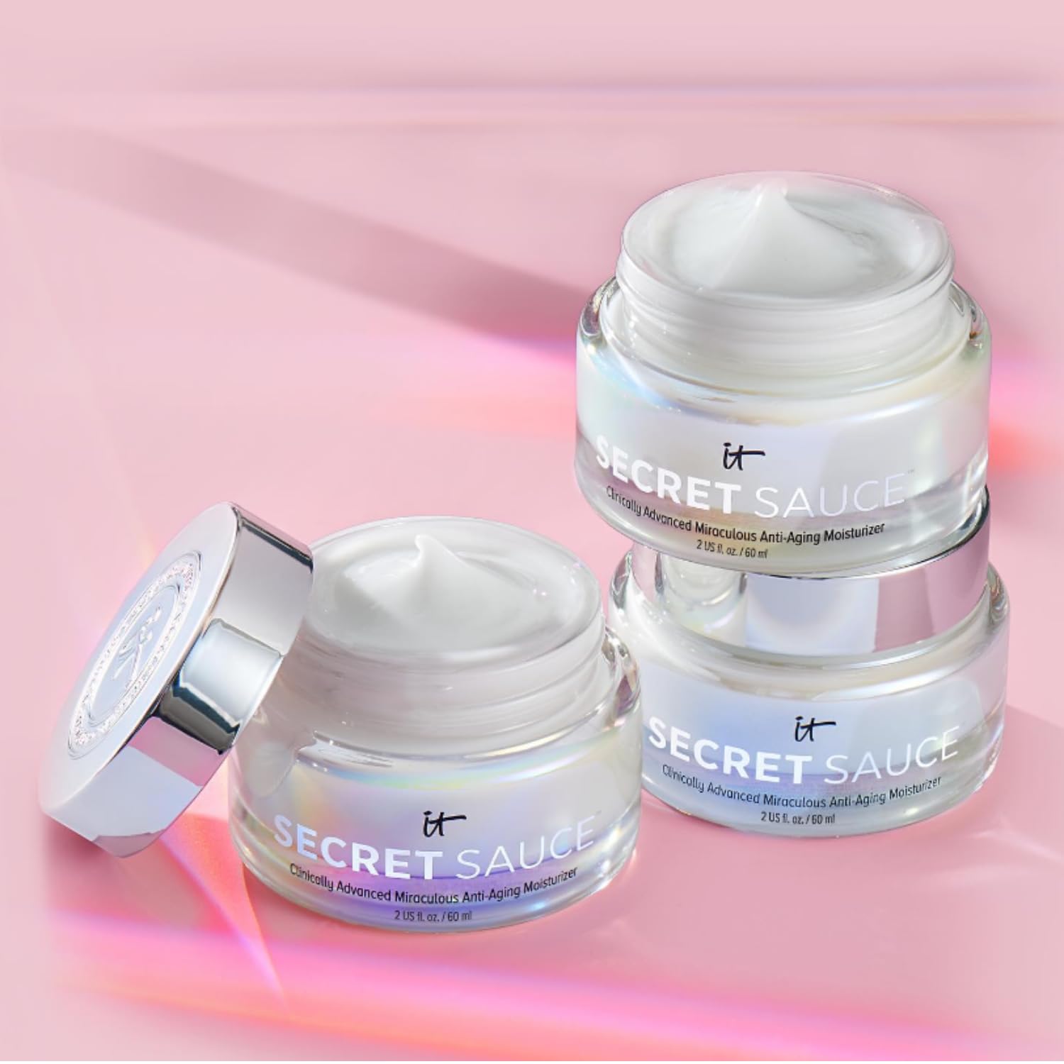 IT Cosmetics Secret Sauce – envase vegano y libre de fragancia para piel sensible.