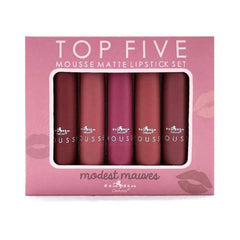 Italia Deluxe Set de labiales mousse matte con empaque elegante para regalo