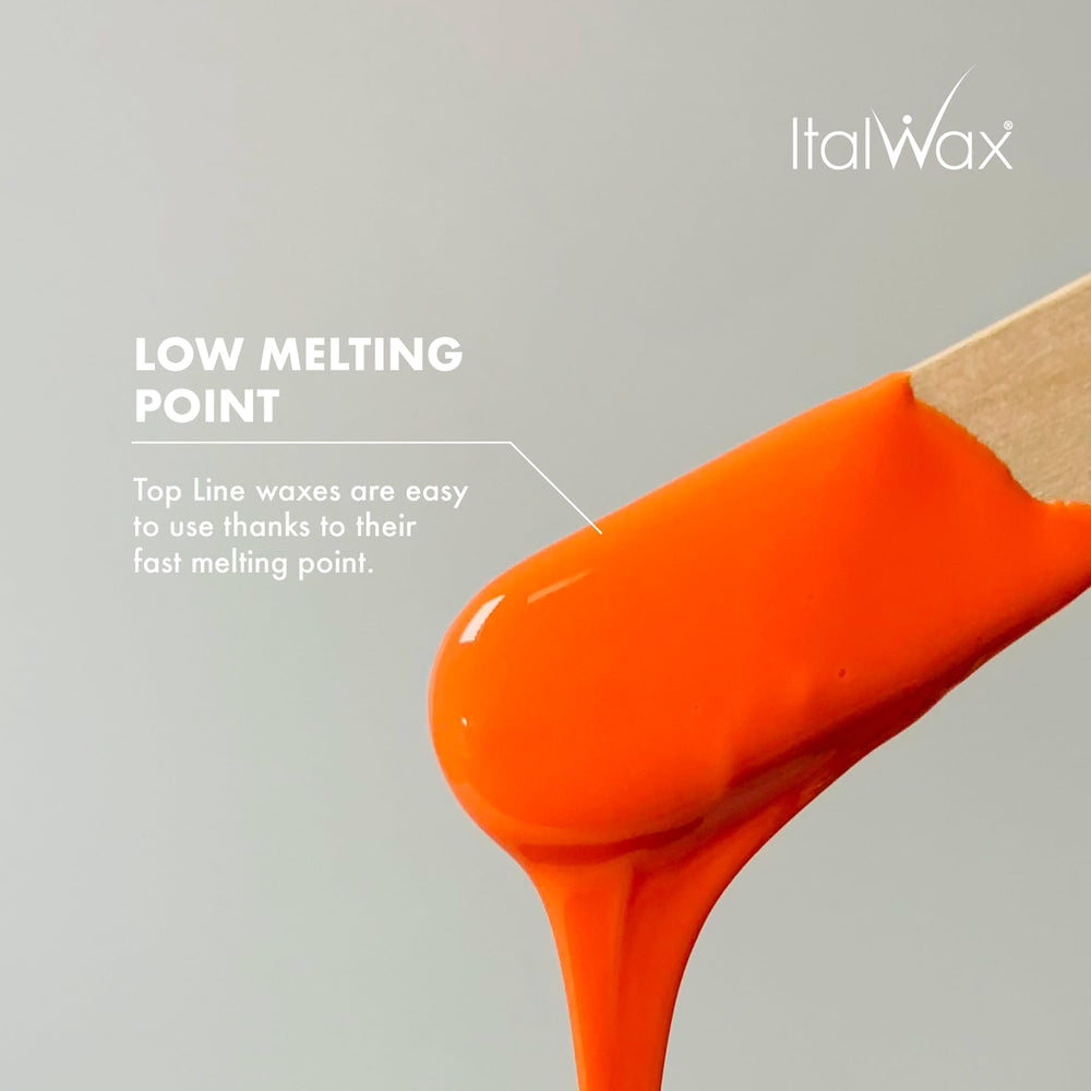 Italwax Top Line Coral facilita una aplicación precisa en bikini.