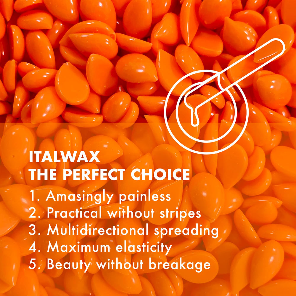 Italwax Top Line Coral cuida piel sensible durante la depilación.