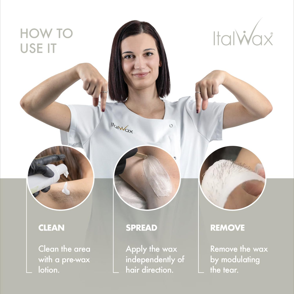 Italwax Top Line Crystal: aplicación precisa y controlada para rostro, reduciendo desperdicio y mejorando resultados