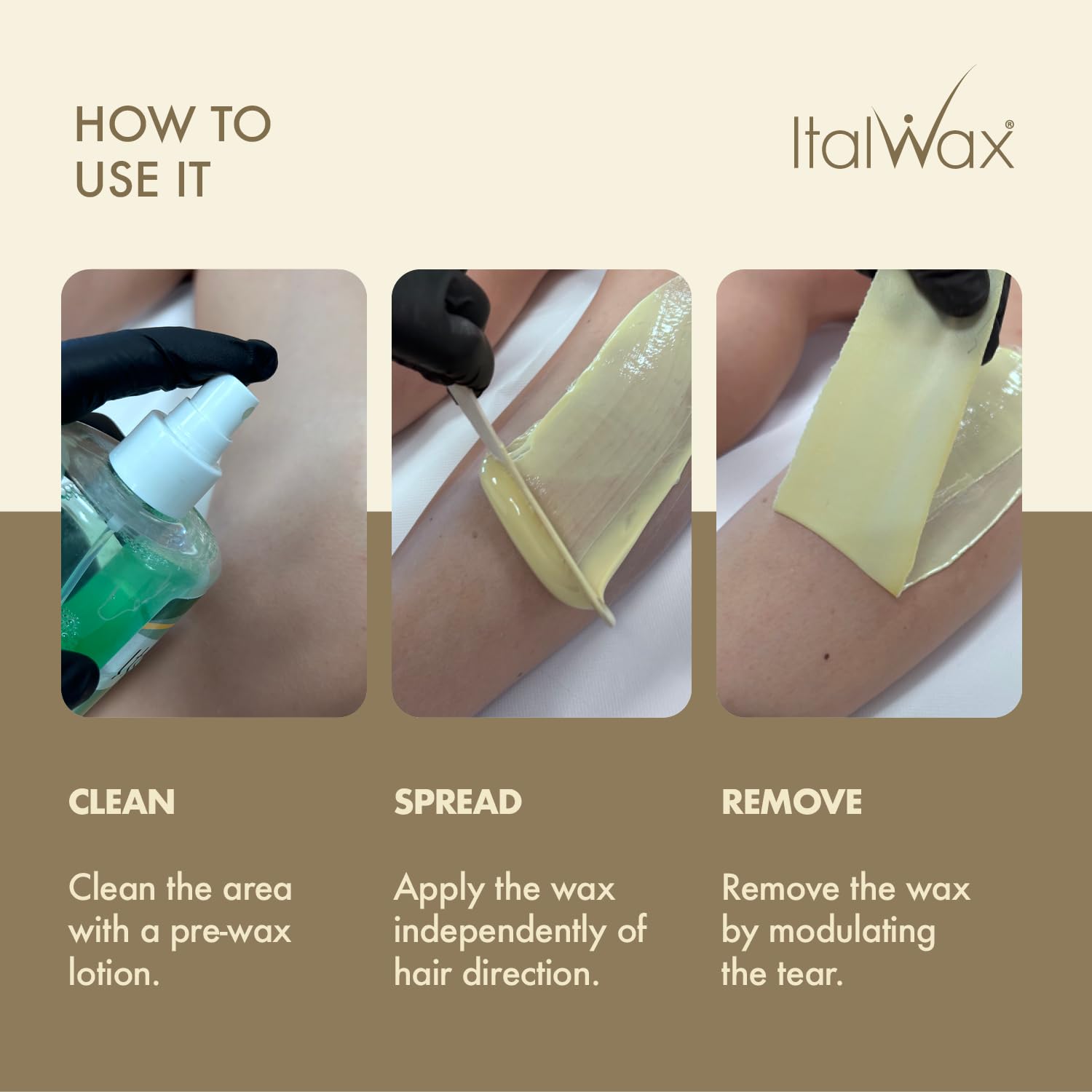 Italwax White Chocolate: uso en zona bikini con resultados precisos.