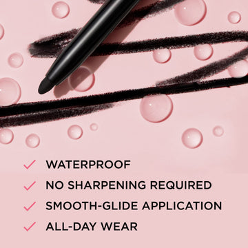 IT Cosmetics Superhero delineador retráctil marrón, aplicación automática sin afilar.