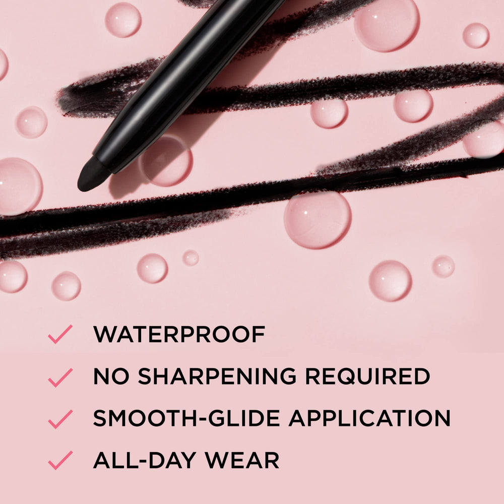 IT Cosmetics Superhero delineador retráctil marrón, aplicación automática sin afilar.