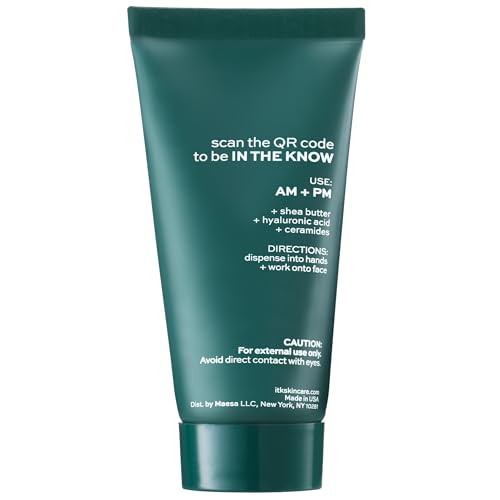 ITK crema facial con ácido hialurónico y ceramidas mejora hidratación y barrera cutánea.