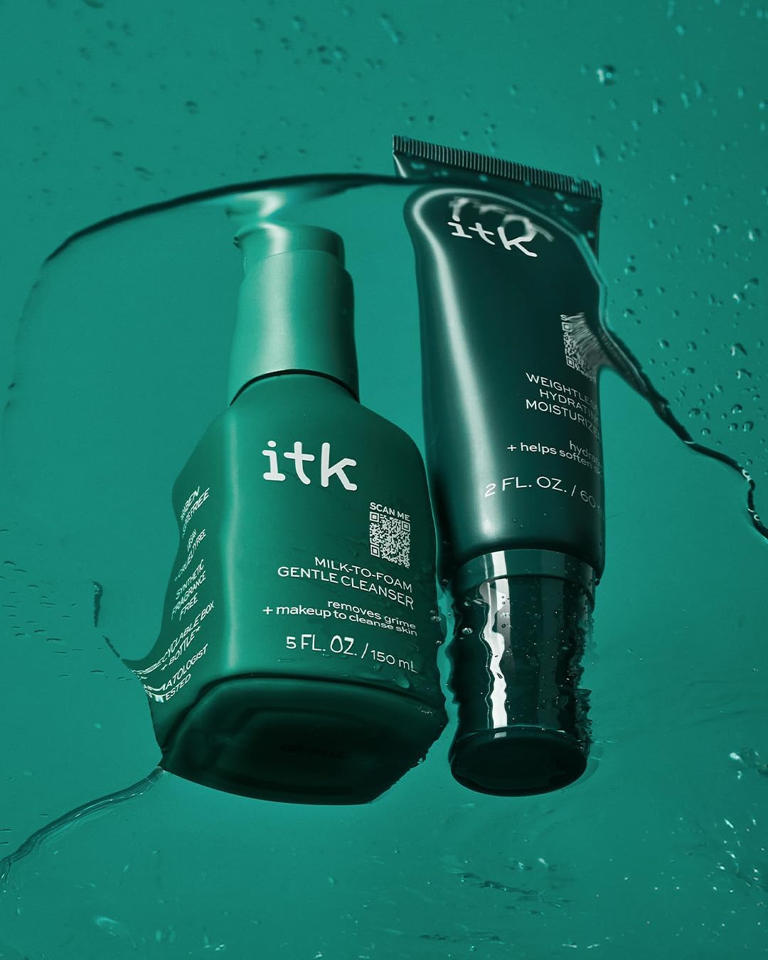 Itk Skincare ingredientes naturales, enfoque nutritivo para la piel.