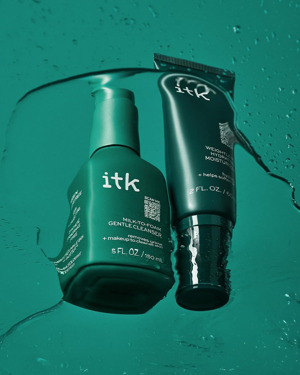 Itk Skincare ingredientes naturales, enfoque nutritivo para la piel.