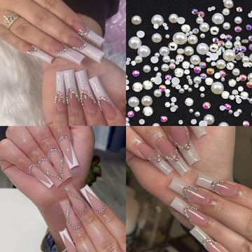 ITPOYOL perlas semicírculas para un acabado lujoso en uñas