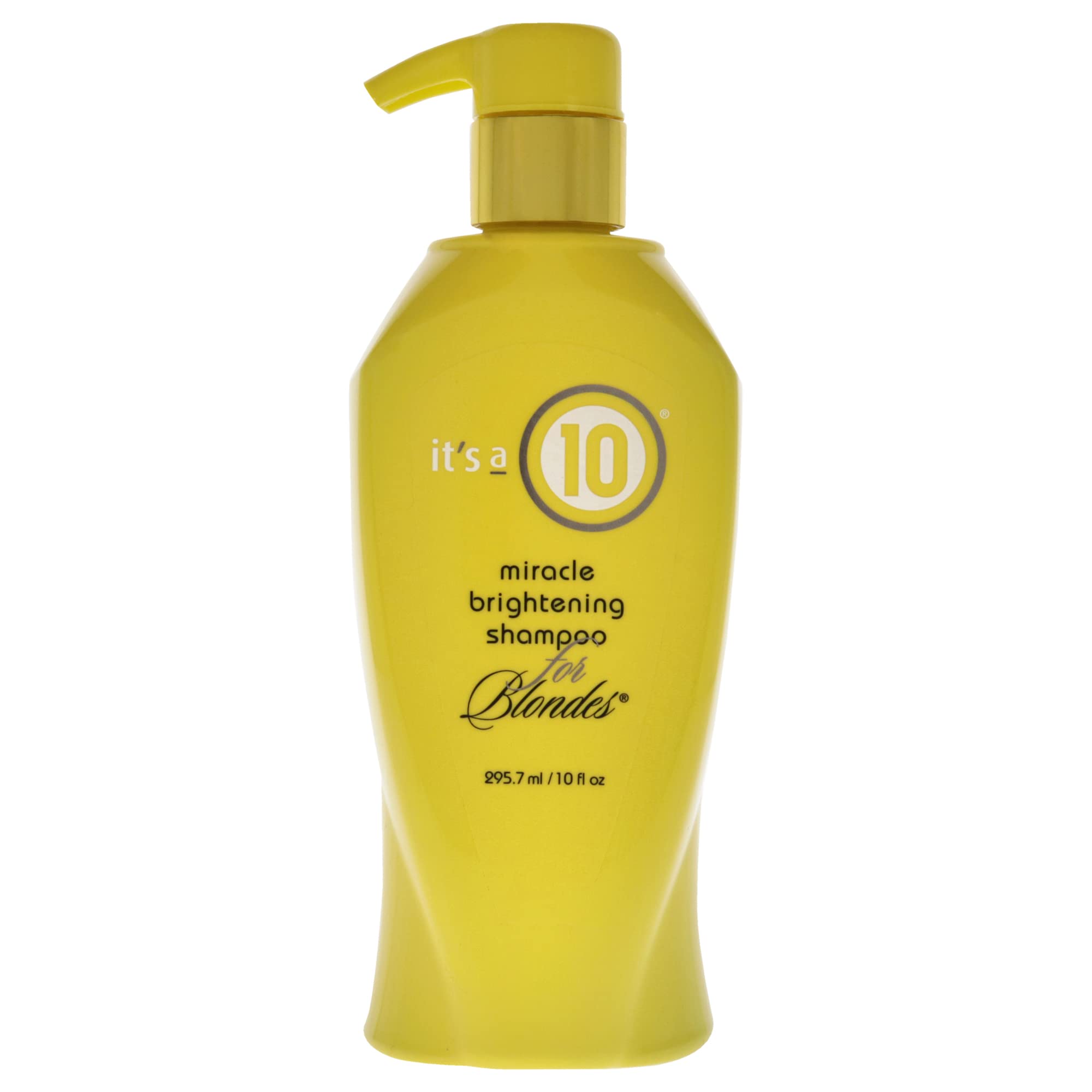 Its a 10 Haircare Miracle Brightening Shampoo, botella iluminadora para rubias realza reflejos