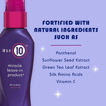 It's a 10 Haircare Miracle Leave-In, textura ligera que se absorbe rápidamente.