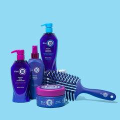 Étiquette UV et protection capillaire pour It's a 10 Haircare Miracle Moisture.