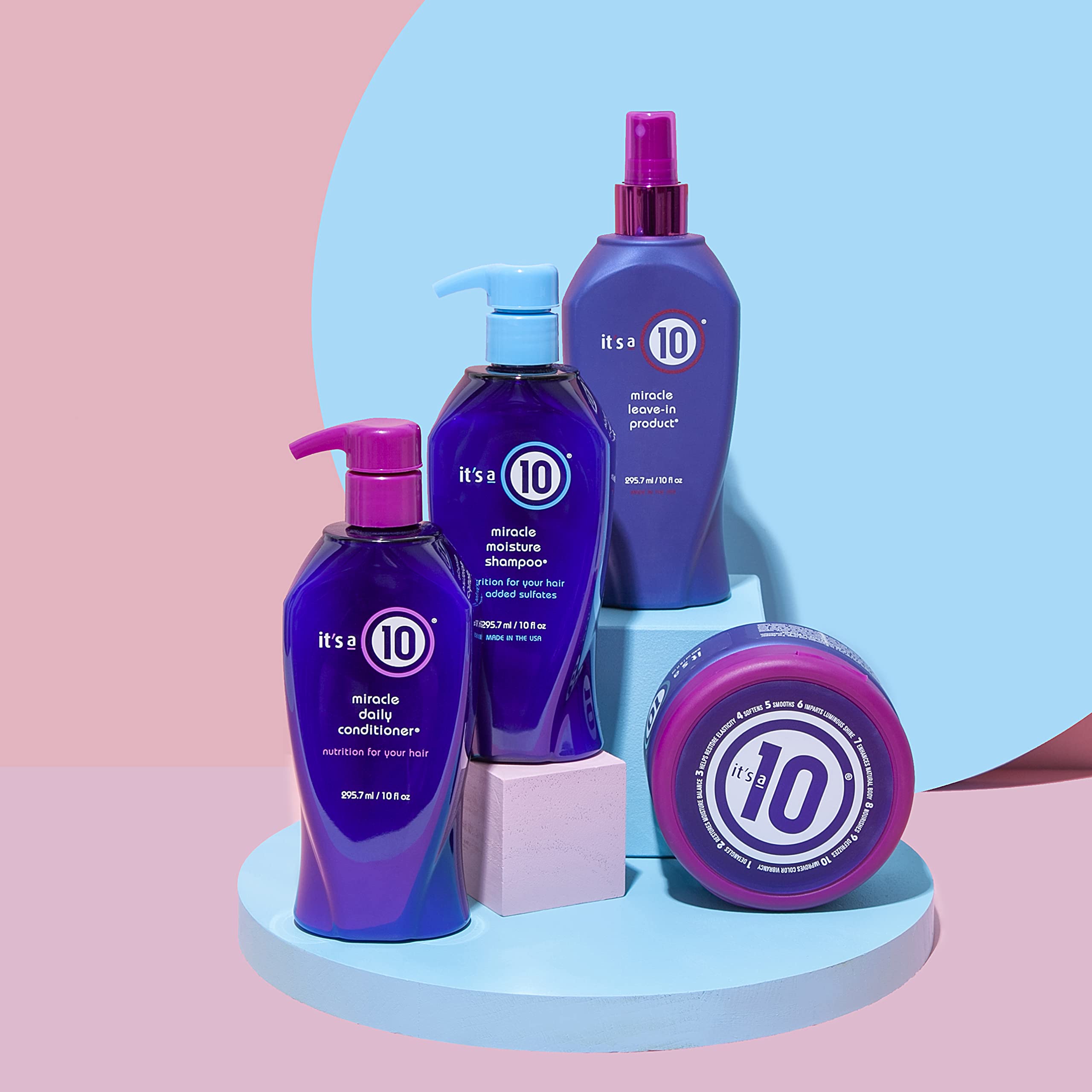 Texture crèmeuse Miracle Moisture de It's a 10 Haircare, apportant du corps.