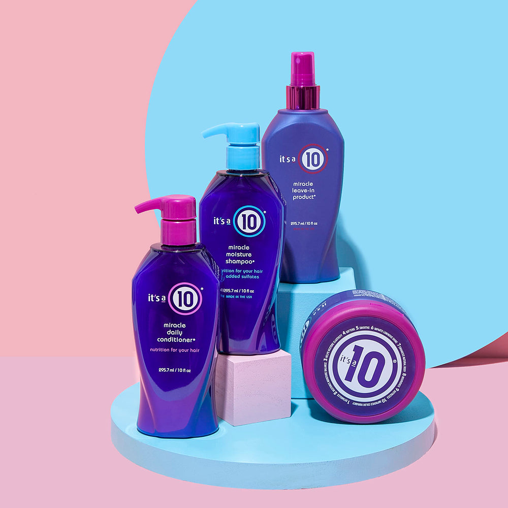 Texture crèmeuse Miracle Moisture de It's a 10 Haircare, apportant du corps.