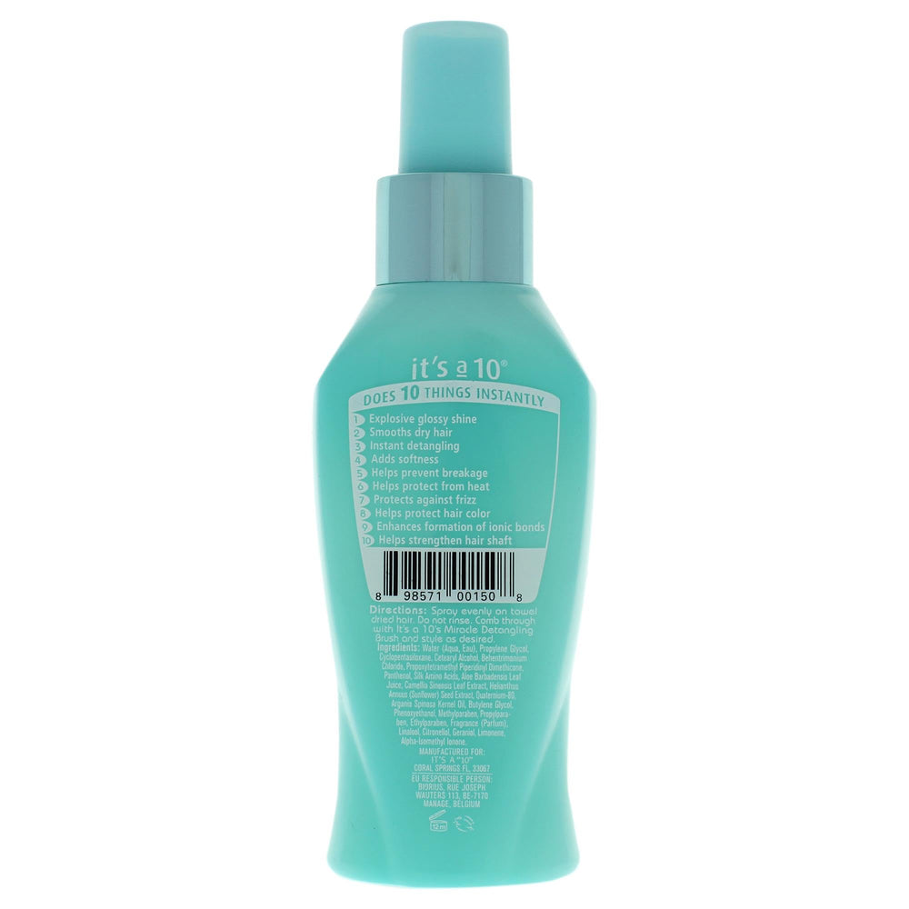 Its A 10 Haircare, aplicación suave que desenreda y protege contra el frizz.