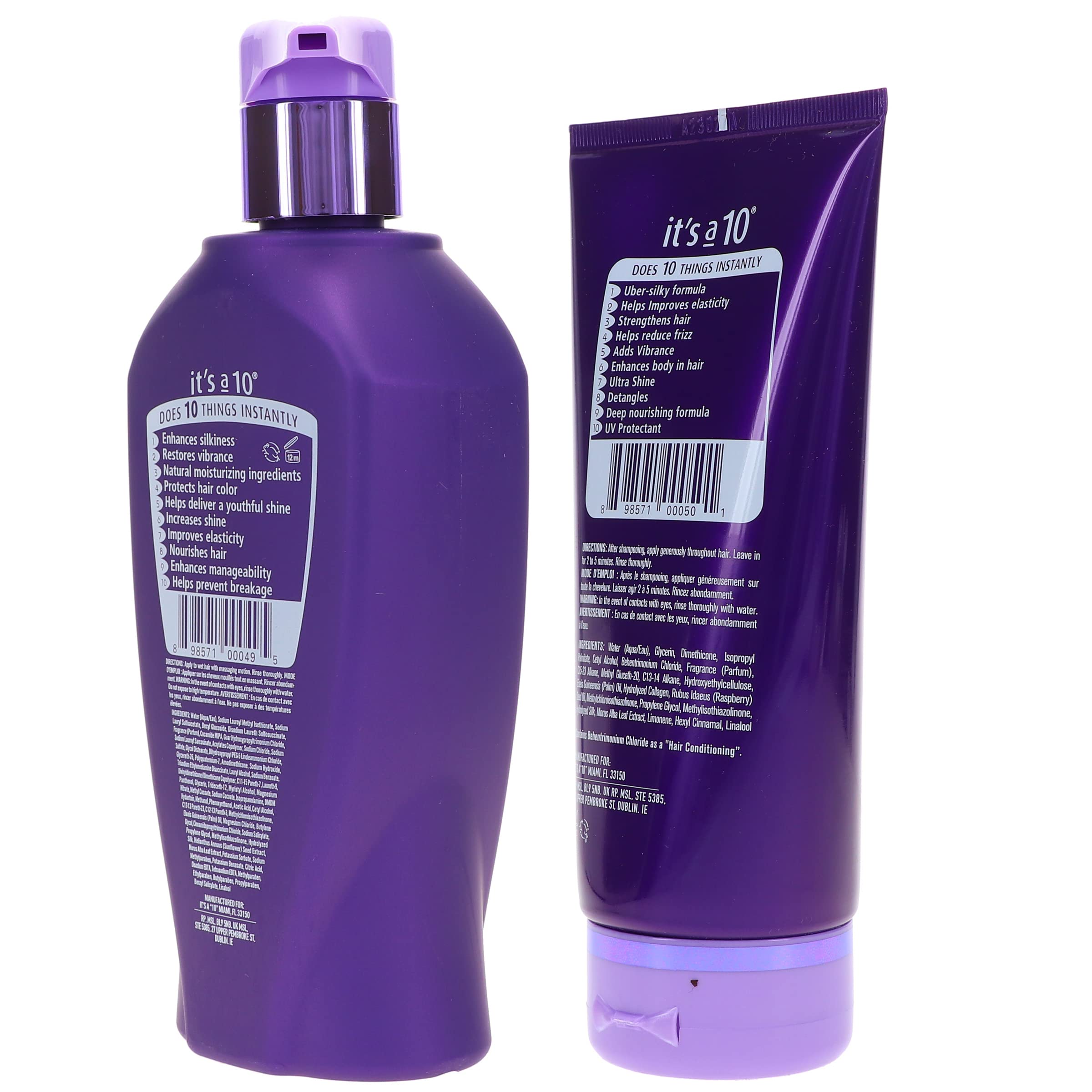 Its a 10 Haircare Brillance soyeuse, résultat lumineux après lavage.