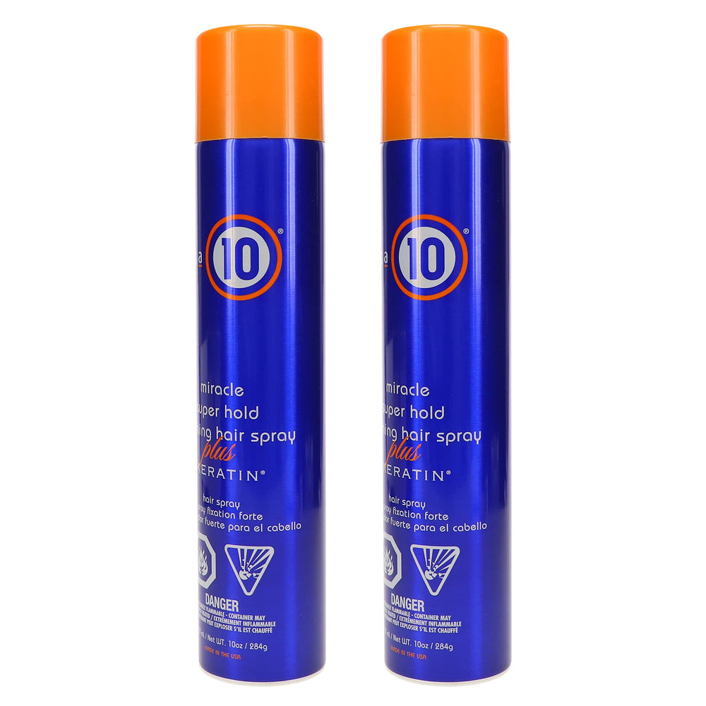 It's a 10 Haircare botella ergonómica para peinado rápido y definido.