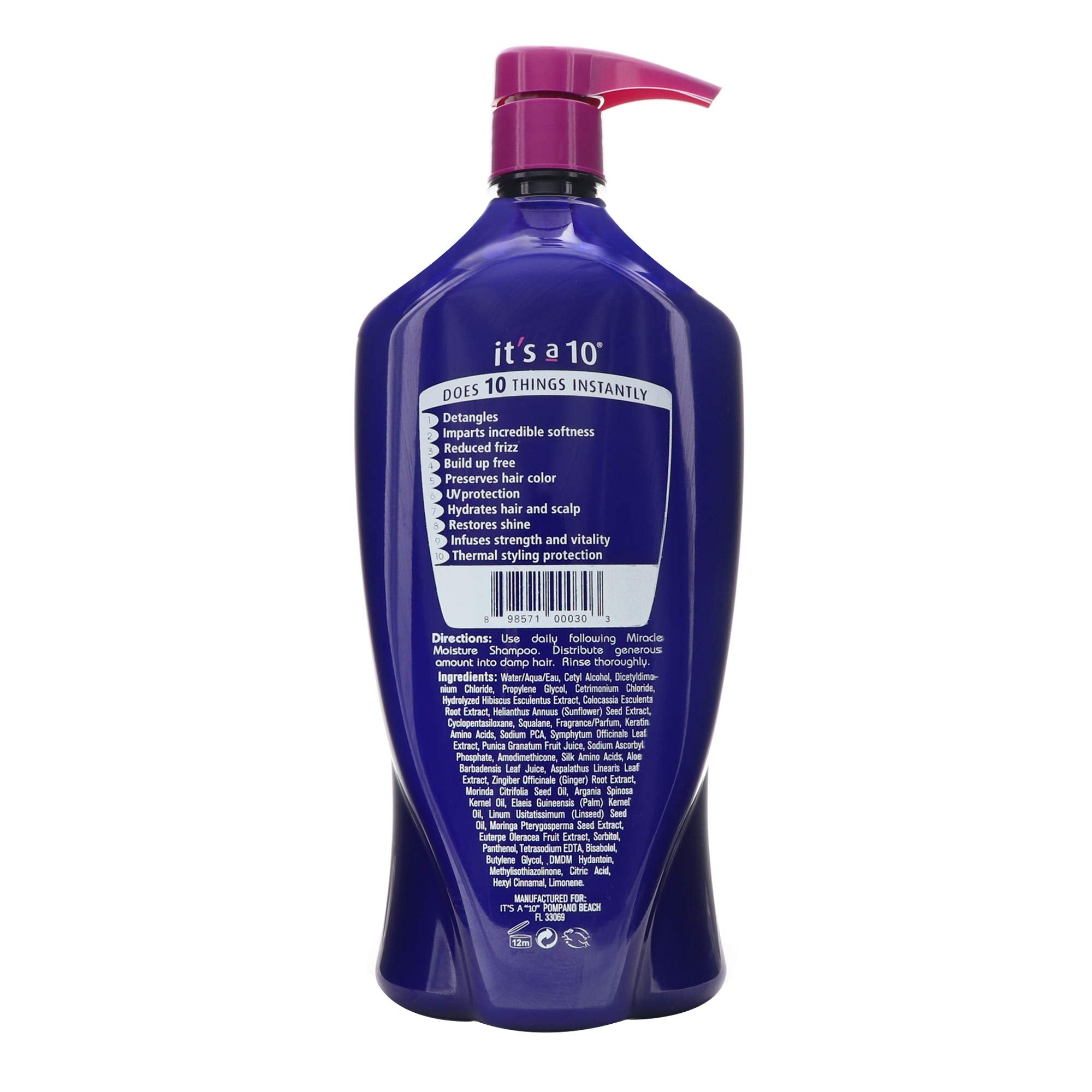 It's a 10 Haircare conditionneur application sur cheveux humides, démêlage facilité.