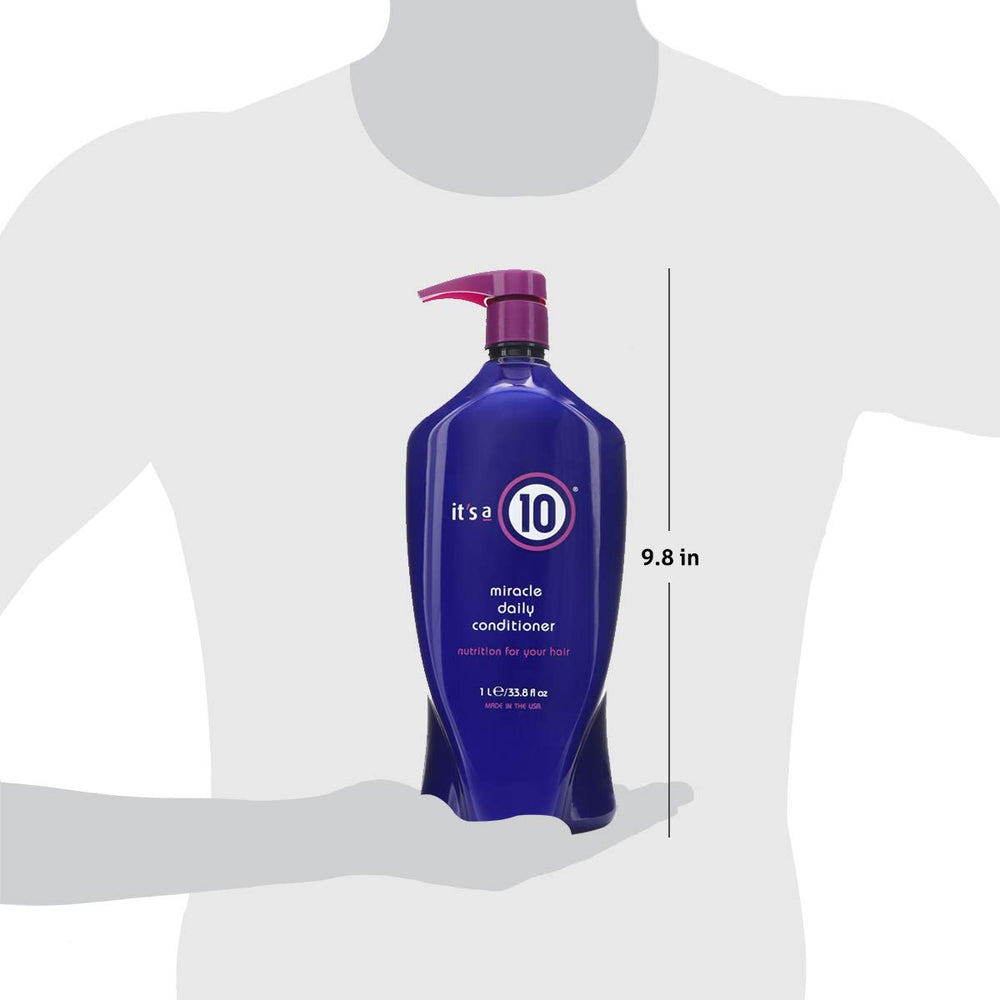 Texture crème non-grasse du conditionneur Miracle quotidien pour cheveux doux.