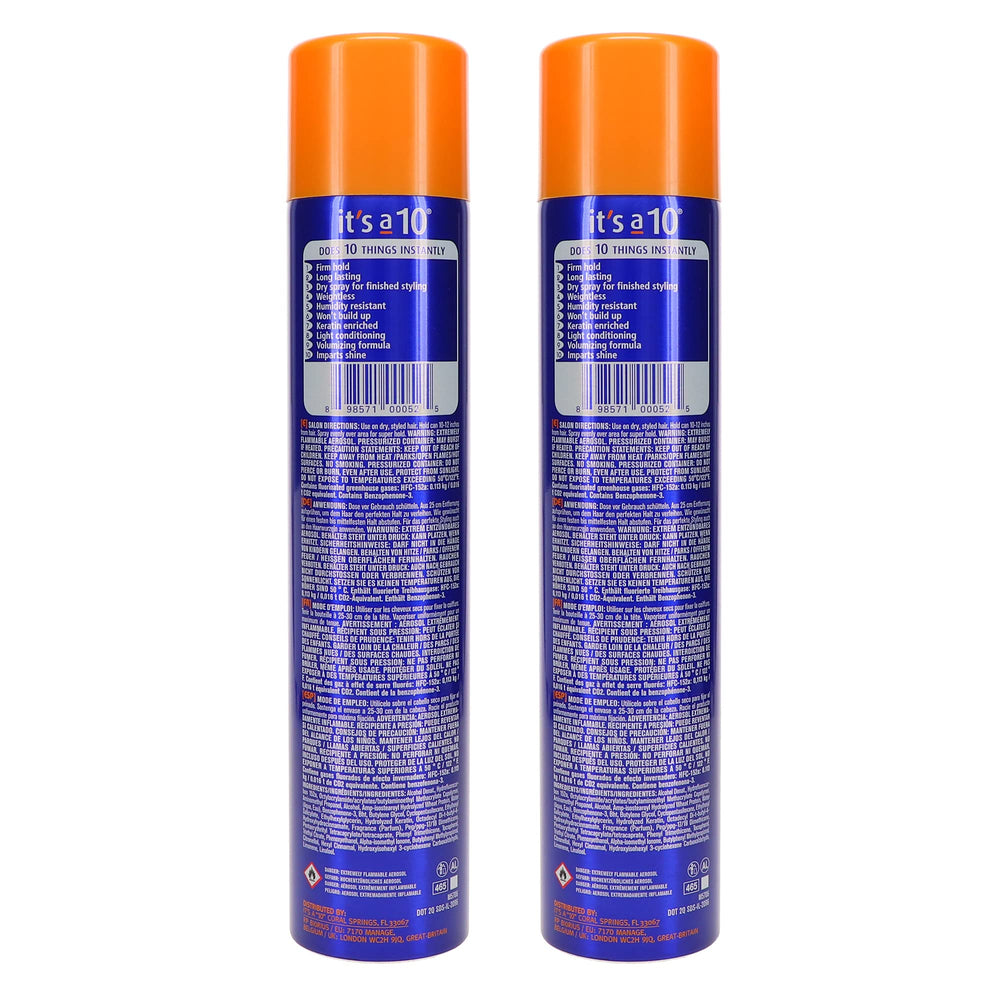 It's a 10 Haircare textura ligera que evita apelmazar el cabello.