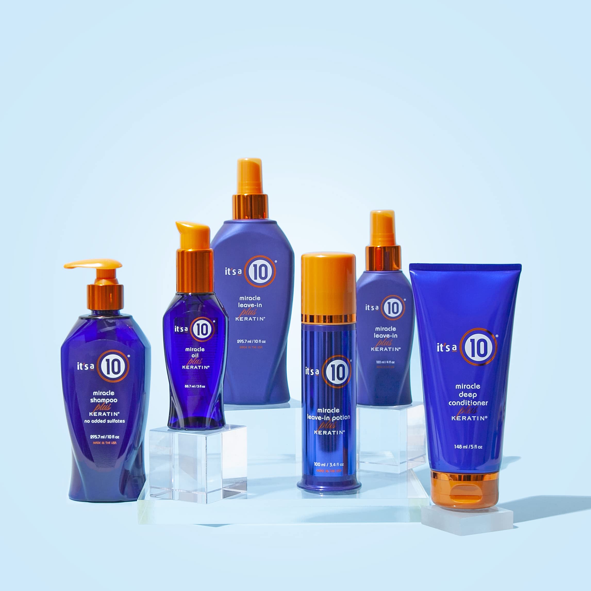 It's a 10 Frizz-control leave-in mist for sleek, controlled styles.