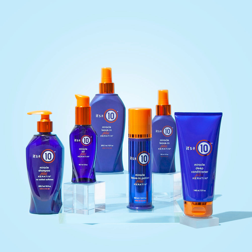 It's a 10 Frizz-control leave-in mist for sleek, controlled styles.
