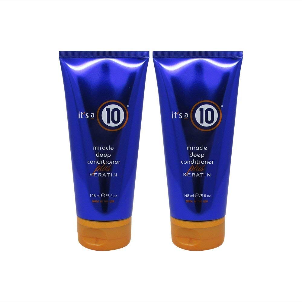 Its a 10 Haircare Milagro Acondicionador Profundo con Keratina para suavidad y brillo duraderos.