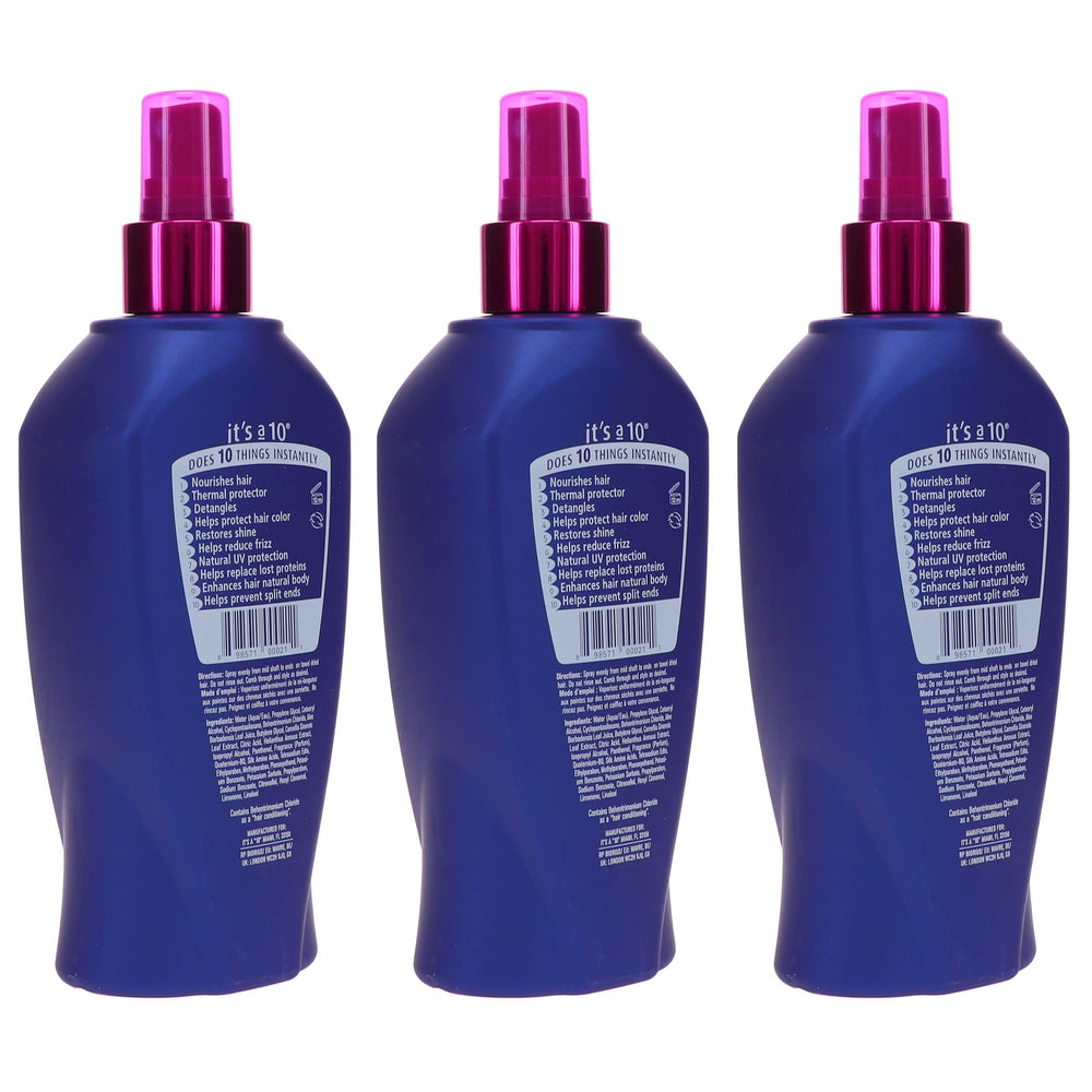 Its a 10 Haircare Miracle Leave-In, aplicación diaria para cabello nutrido y manejable.