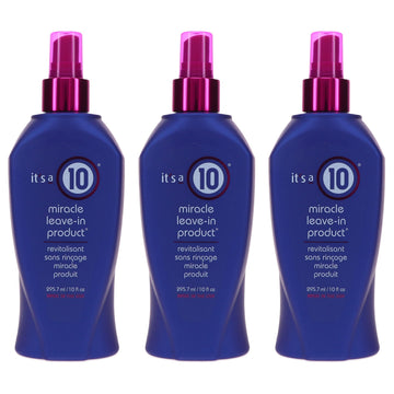 Its a 10 Haircare Miracle Leave-In, bote 10 oz para uso rápido y suavidad.