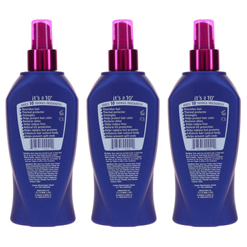 Its a 10 Haircare Miracle Leave-In, brillo saludable que protege y suaviza el cabello.