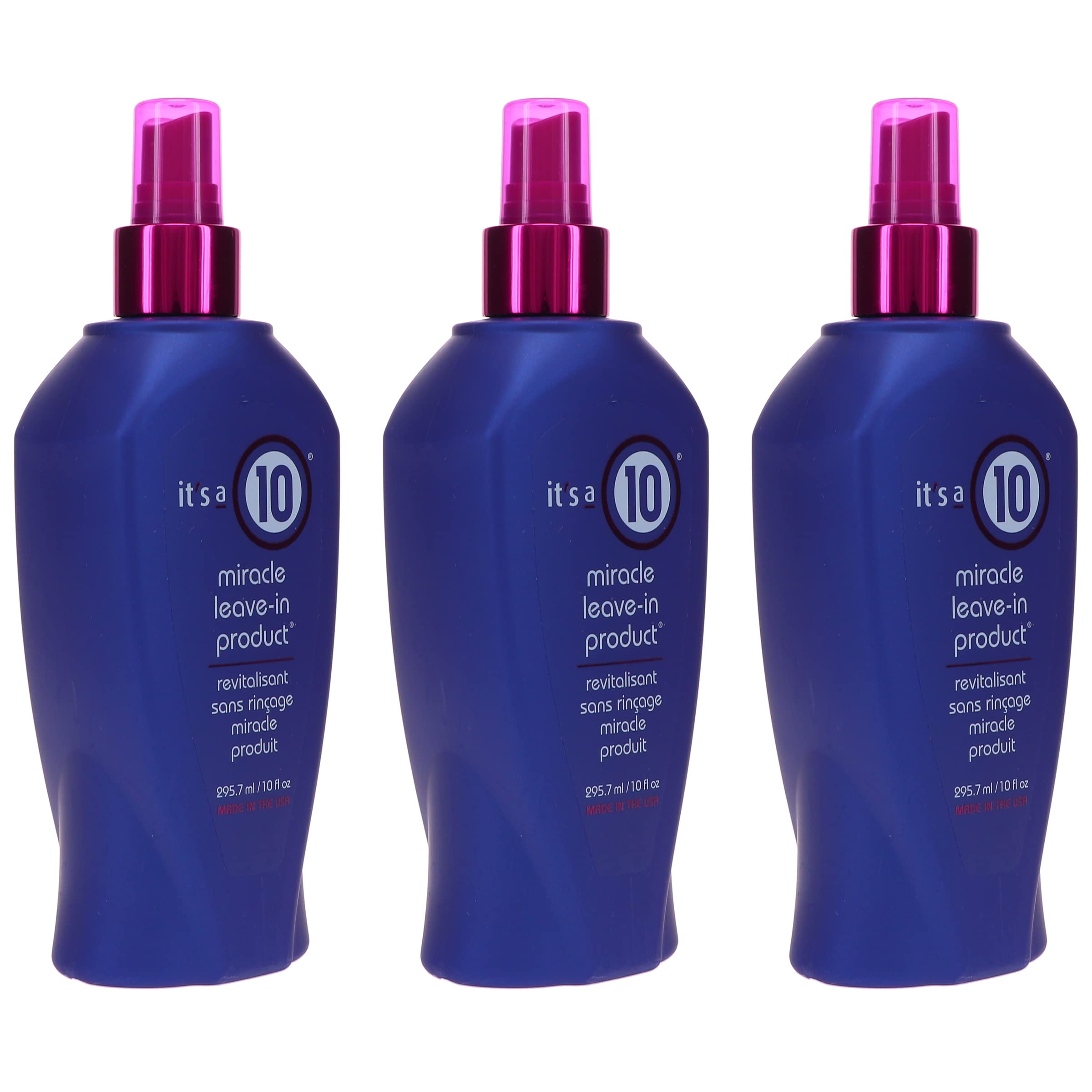 Its a 10 Haircare Miracle Leave-In, control del frizz para un acabado suave.
