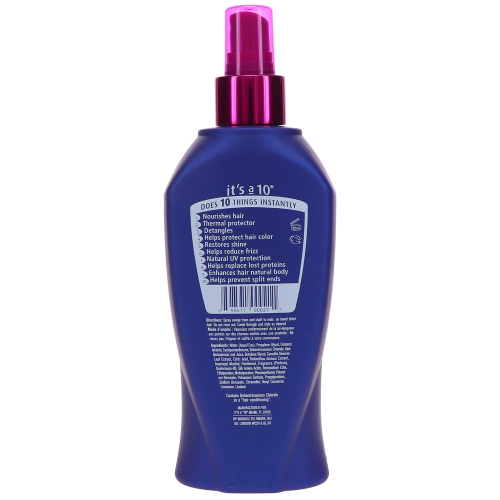 Its a 10 Haircare Miracle Leave-In, fortalece puntas para reducir quiebre y rotura.