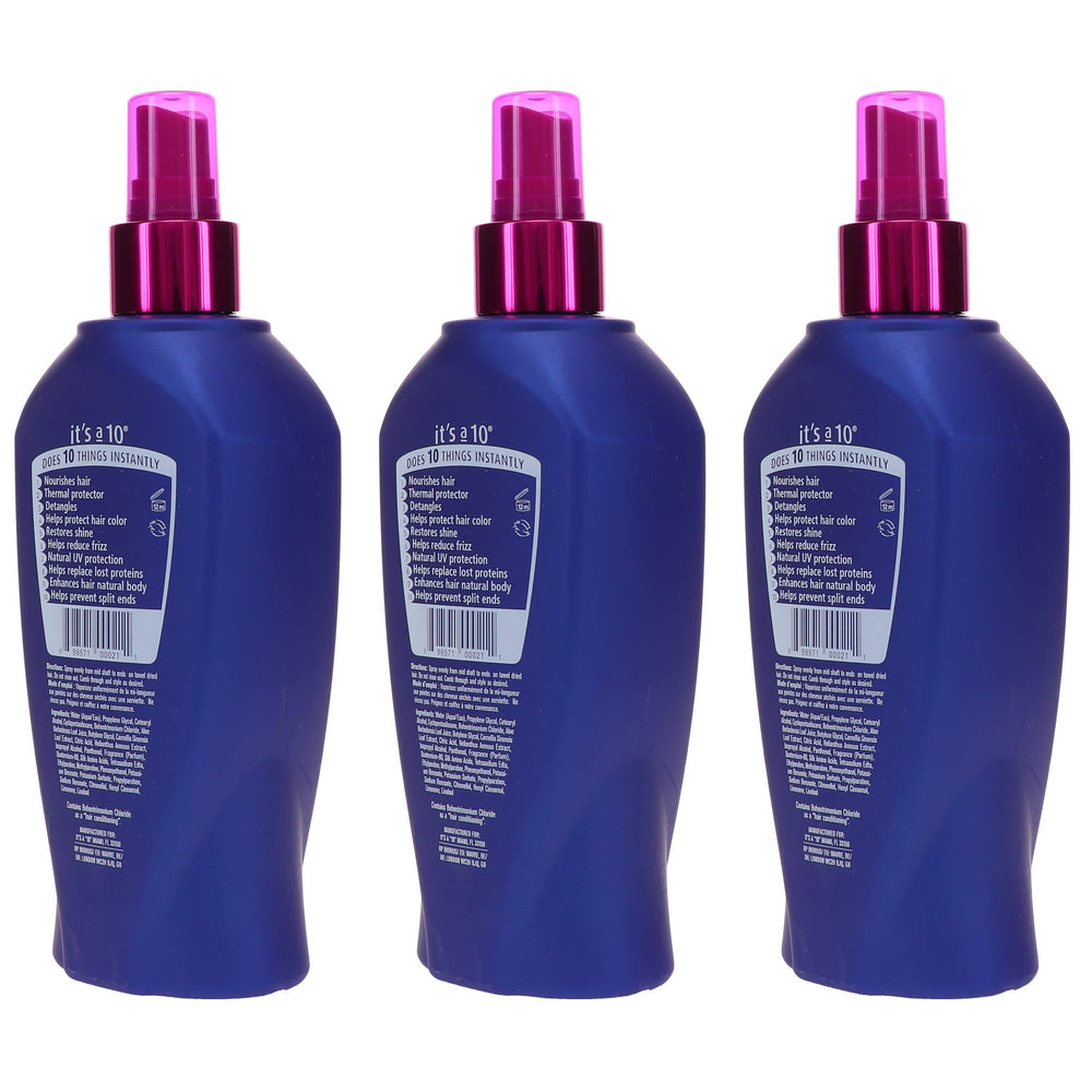 Its a 10 Haircare Miracle Leave-In, protección contra calor para peinados más controlados.