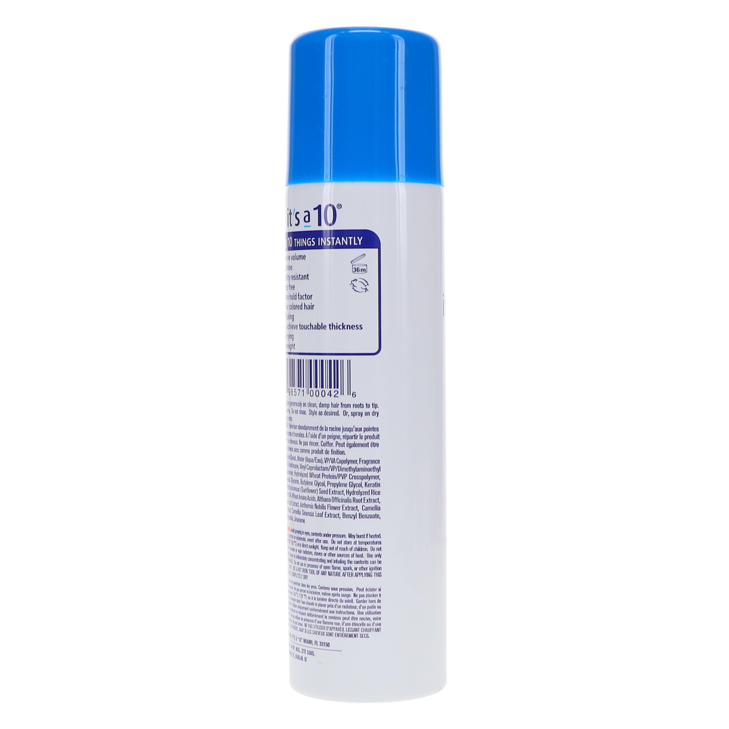Its a 10 Haircare Milagro de secado y volumen, textura ligera que da grosor