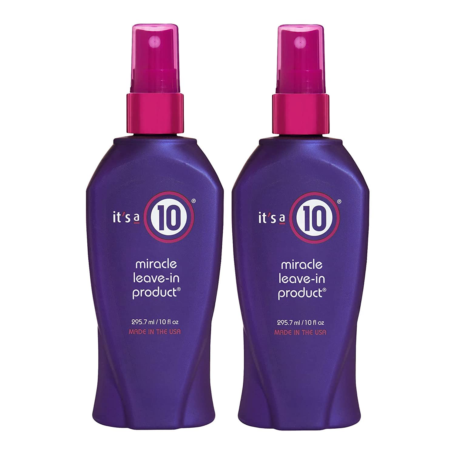 It's A 10 Haircare, botella de acondicionador sin enjuague milagroso para peinar y mejorar el brillo.