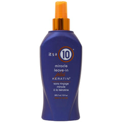 Its A 10 Miracle Leave-In Keratina, bote desenreda suavemente y revitaliza el cabello.