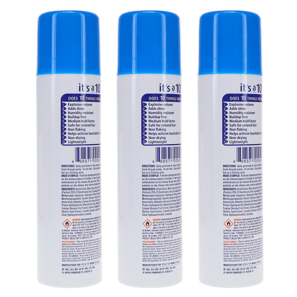 Its a 10 Haircare Miracle Blowdry Volumizer application sur cheveux humides pour volume
