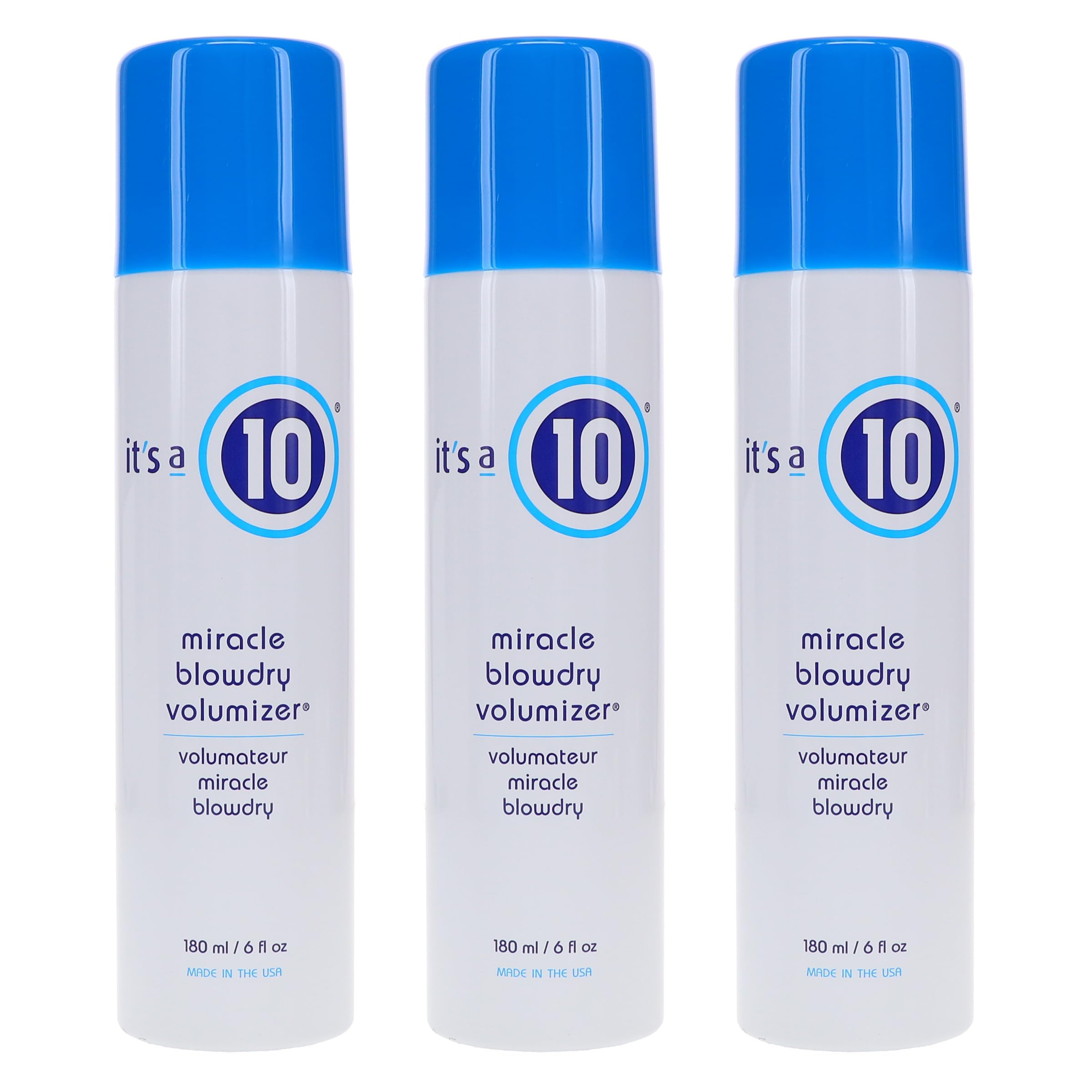 Its a 10 Haircare Miracle Blowdry Volumizer pack de 3 bouteilles prêt à l emploi pour volume durable