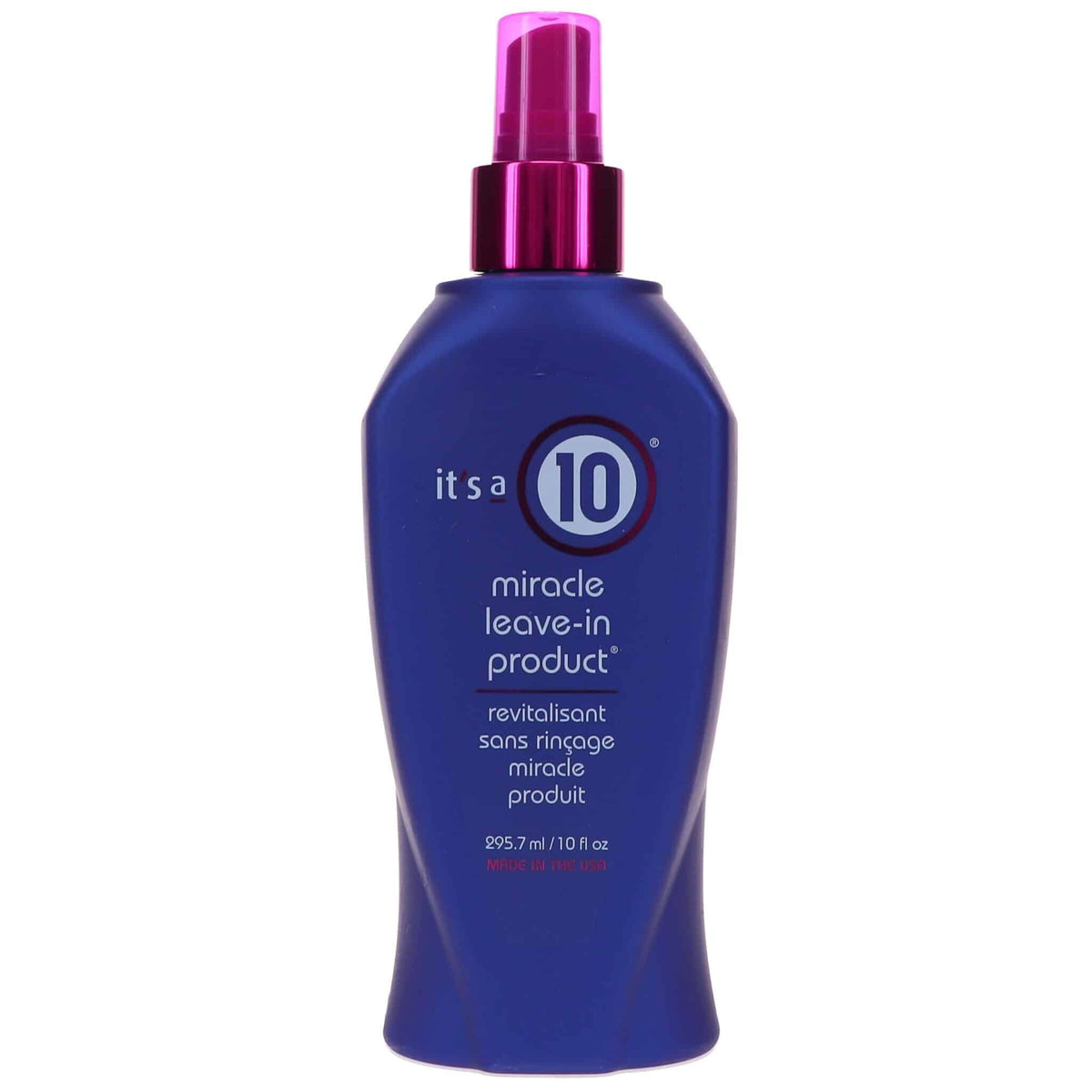 It's a 10 Haircare Miracle Leave-In : bouteille 10 oz prête pour démêler et briller.