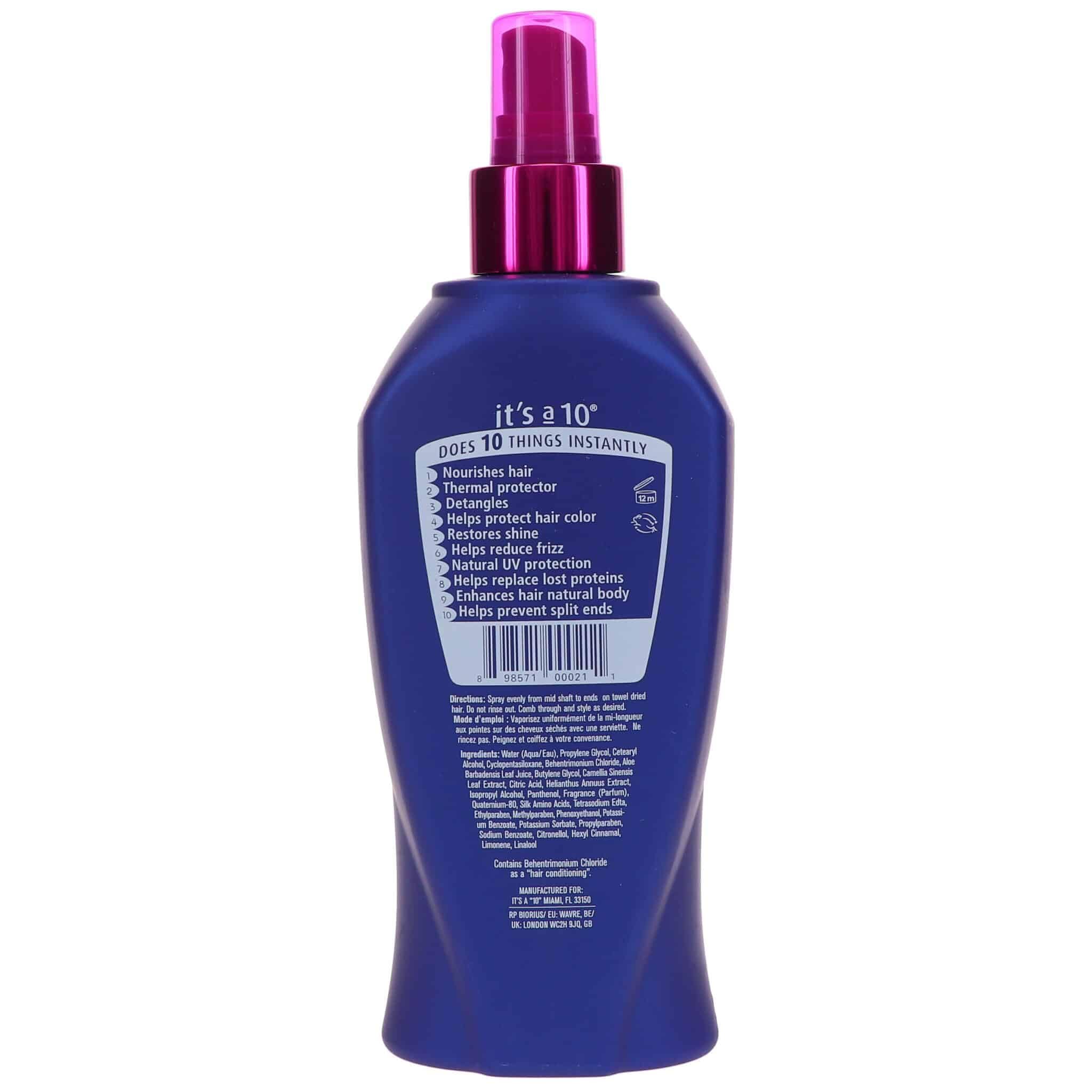It's a 10 Haircare Miracle Leave-In aide à dompter frisottis et démêler les longueurs.
