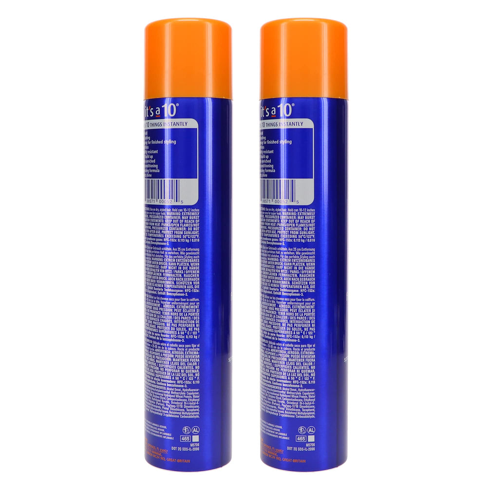 It's a 10 Haircare aplicación fácil para peinados con control.