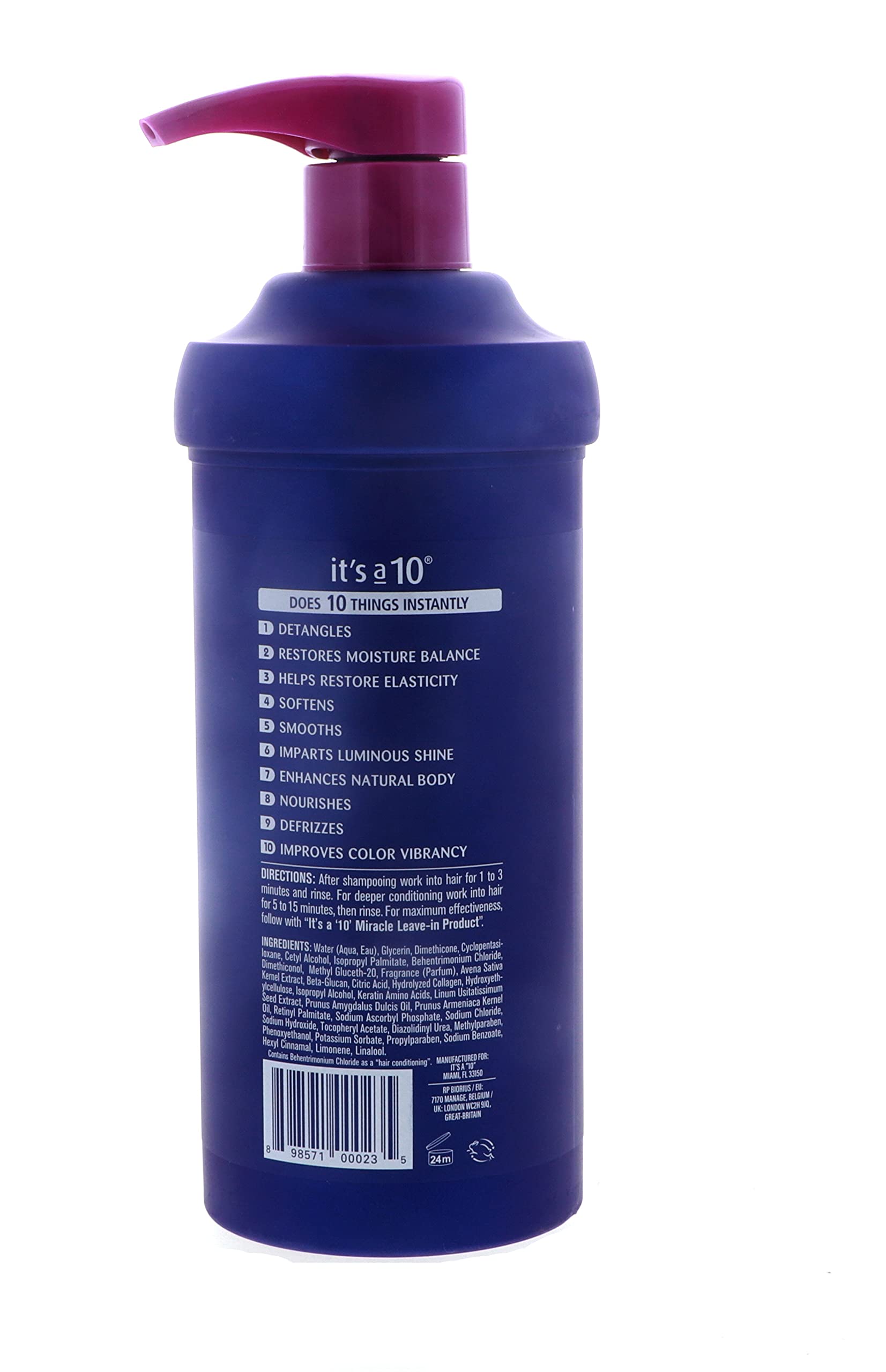 Its-a-10 Mascarilla Milagro resultados suaves y manejables.