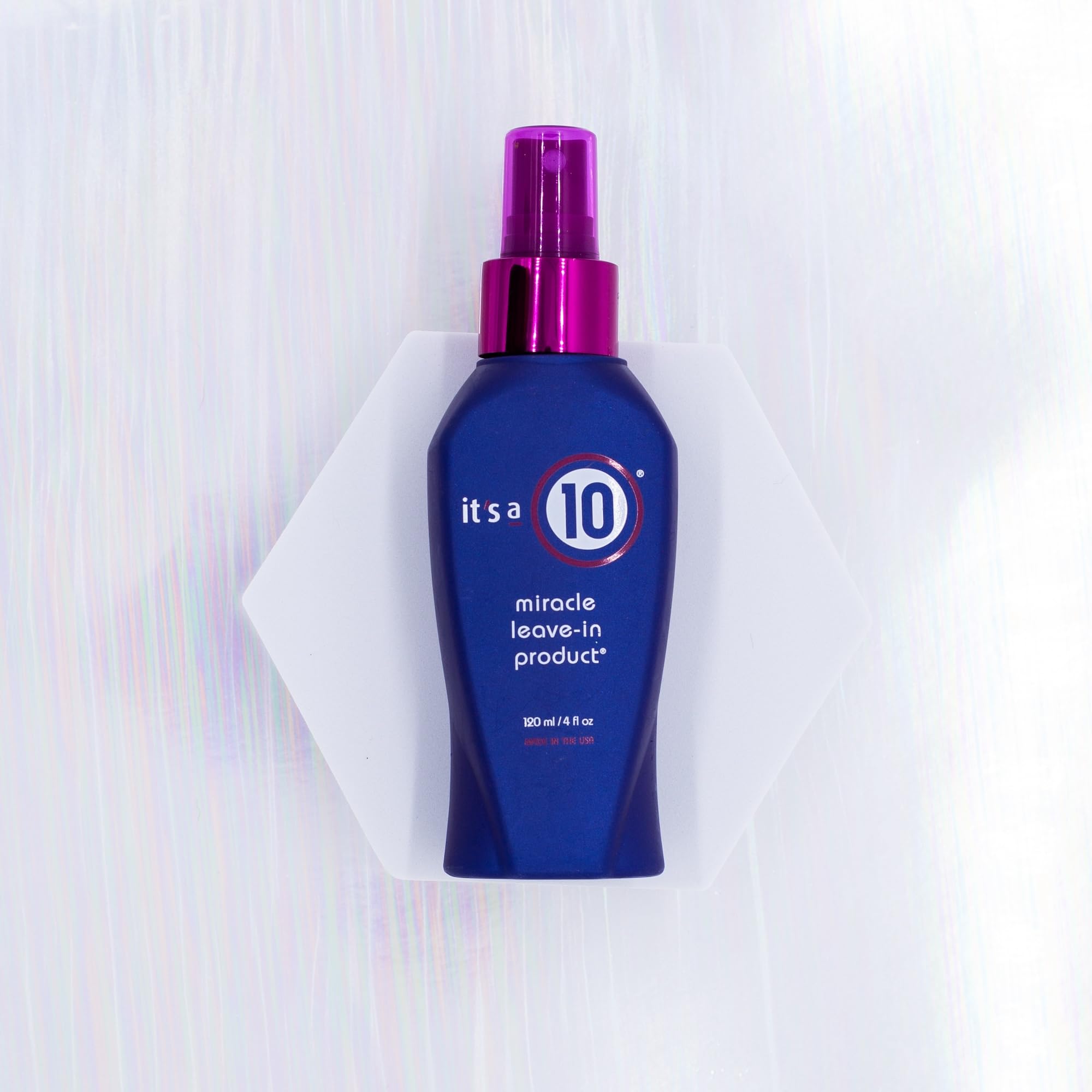 Its a 10 Milagro sin enjuague: brillo duradero en el cabello.