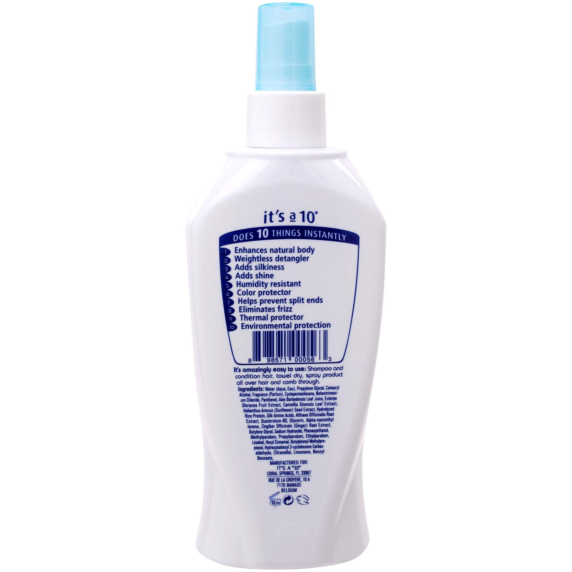It's A 10 Miracle Leave-In Lite, uso en cabello mojado para facilitar peinado