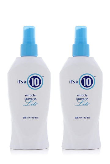 it's a 10 Miracle Leave-In Lite envase doble para cuidado continuo y desenredo fácil
