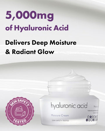 Its SKIN crema hialurónico textura cremosa en la piel.
