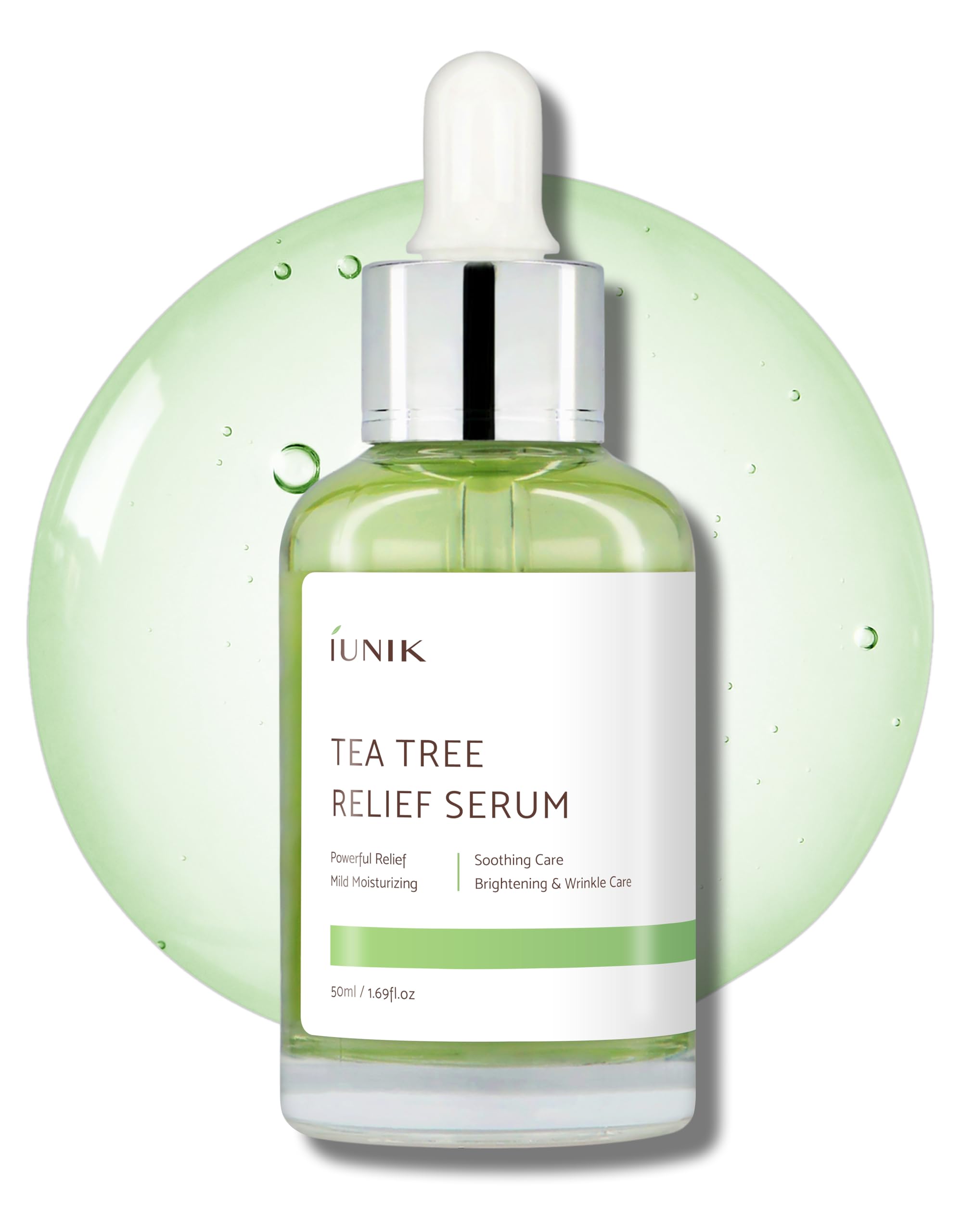IUNIK alivio de árbol de té en botella para piel irritada