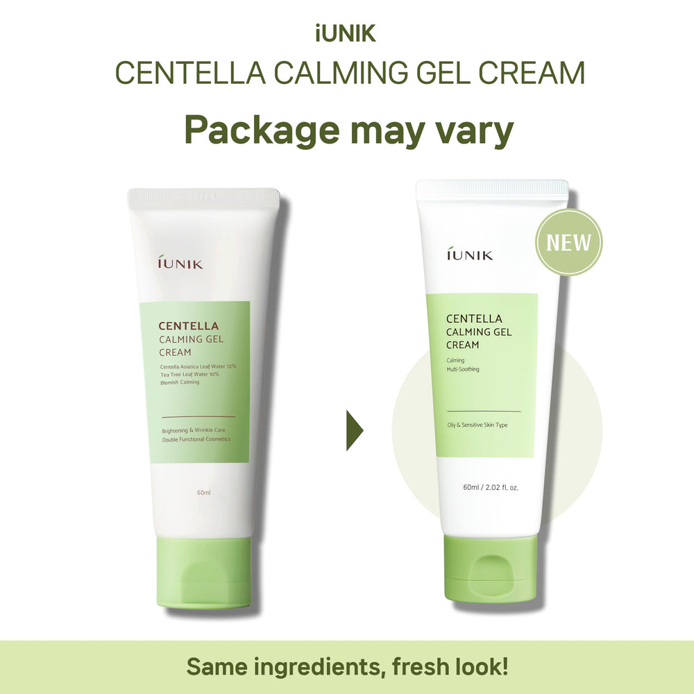 IUNIK Centella Calming Gel Cream, aplicación en la mano: se absorbe en segundos y no deja grasa