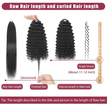 IVCoco extensiones crochet para peinados, ideal para moño alto.