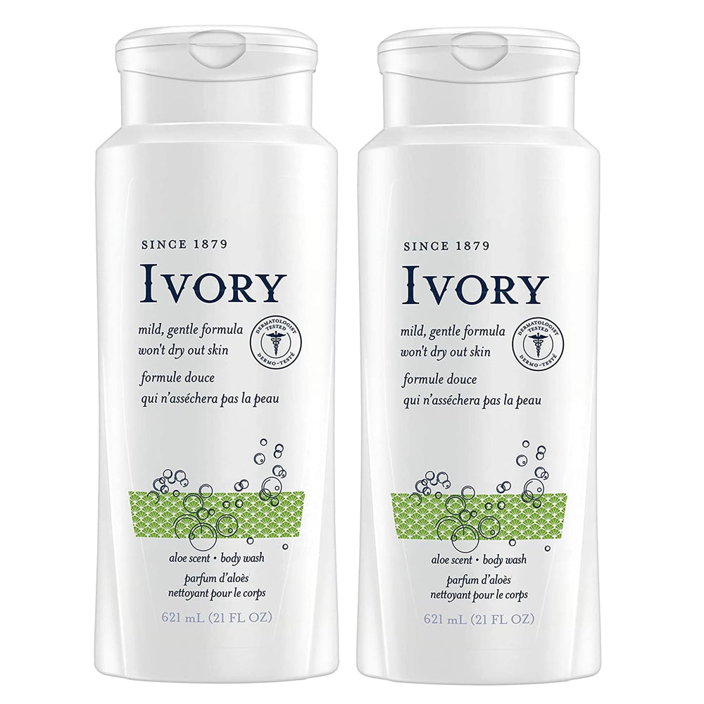 Ivory Aloe: botella de gel de ducha que hidrata y limpia la piel.
