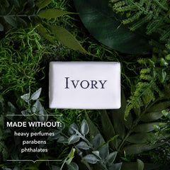 Ivory barra jabón plantas limpiadoras, limpia sin irritar la piel.
